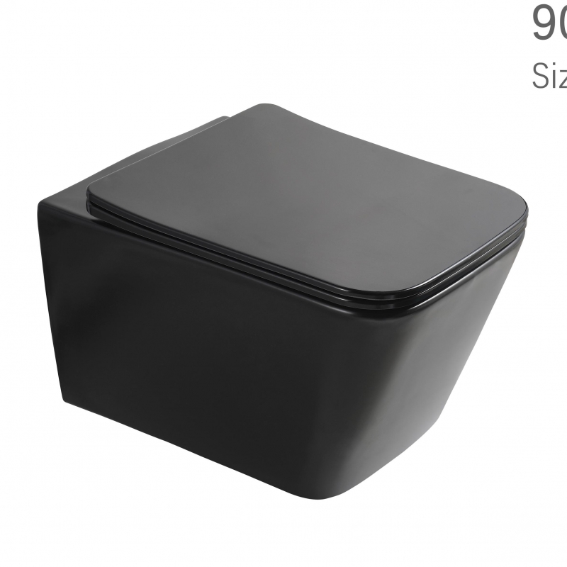 Matte black wall hung toilet bowl manufacturer