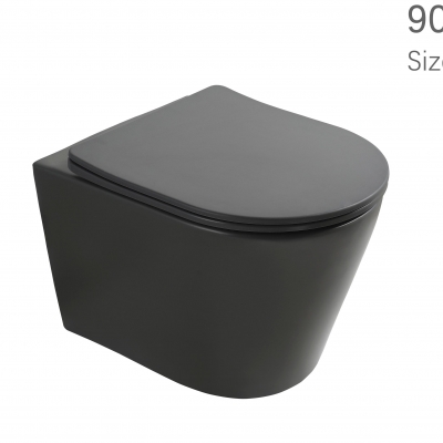 Matte black wall hung toilet bowl manufacturer