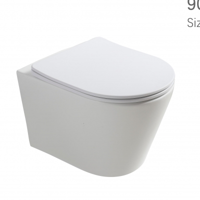 Matte white wall hung toilet bowl manufacturer